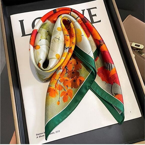 Floral garden Silk Scarf
